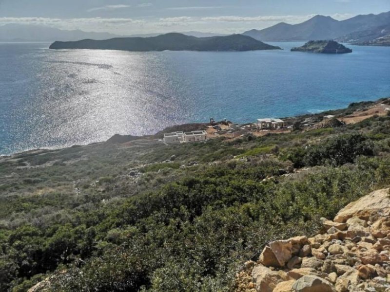 Plaka bei Elounda Kreta, Plaka Elounda: Baugrundstück mit atemberaubender Aussicht zu verkaufen Grundstück kaufen